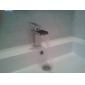 moderne een-hendel waterval badkamer wastafel kraan (verchroomd)