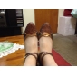 Customized Two Tone Sparkling Glitter With Leatherette Dance Shoes (More Colors)