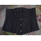 Sleeveless Mini Black Decorative Pattern Gothic Lolita Corset