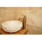 Antique Inspired Bathroom Sink Faucet - Antique Brass Finish