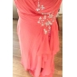 Sheath/Column Sweetheart Asymmetrical Chiffon Evening Dress
