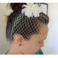20cm x 10cm Gorgeous Tulle Wedding Bridal White Flower/ Corsage/ Headpiece