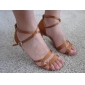 Satin Upper Peep Toe Dance Shoes With Buckle Ballroom Latin Shoes for Women More Colors