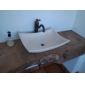 antikkmessing enkelt håndtak centerset bathroom sink tappekran (1039-ma1120)