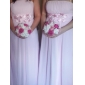 OKELANI - Vestido de Madrinha em Chifon e Cetim