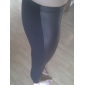 Cotton Imitation Leather Spliced Leggings