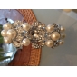 Elegant Alloy With Rhinestone And Pearl Women's Braclet
