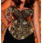 Brocade Strapless Front Busk Closure Corsets Special Occasion Shapewear