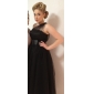 a-lijn een schouder tea-length tule cocktail jurk geïnspireerd door Kaley Cuoco bij de Emmy's