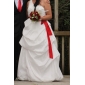 A-line One Shoulder Floor-length Taffeta Wedding Dress 
