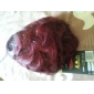 capless court synthétique de haute qualité perruque de cheveux auburn bouclés (0463-lpp582)