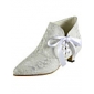 Lace / Satin Kitten Heel Ankle Boots Met Lace-up Trouwschoenen (meer kleuren)