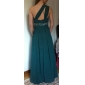 Sheath/Column One Shoulder Floor-length Chiffon Evening Dress