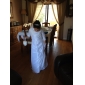 A-line Scoop Floor-length Taffeta Tulle Flower Girl Dress 