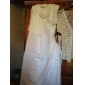 A-line Scoop Floor-length Taffeta Tulle Flower Girl Dress 