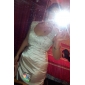 Sheath/Column Scoop Court Train Charmeuse Wedding Dress
