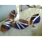 Customize Performance Dance Shoes Leatherette/ Paillette Upper Latin Shoes for Women
