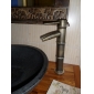 Antique Brass Finish Bathroom Sink Faucet - Bamboo Shape Design