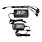 vendita all'ingrosso a bassissimo prezzo 8ch h.264 cctv dvr kit (8 telecamere Nightvision CMOS)