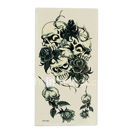 Beautiful Rose Temporary Tattoos One Sheet(TYWS0025) .