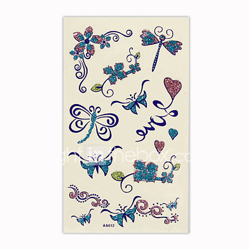 You are looking at a Hot Glitter Temporary Tattoo Card including various of 