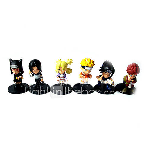 Specification Anime Name Naruto Height 4CM Quantity 6 Material PVC 