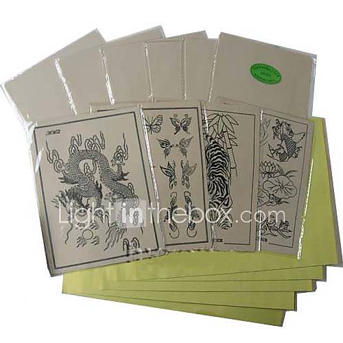 wholesale 10 x TATTOO PRACTICE SKINs and TRANSFER PAPER This item