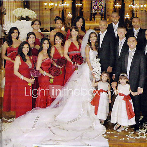 photos of eva longoria's wedding dress