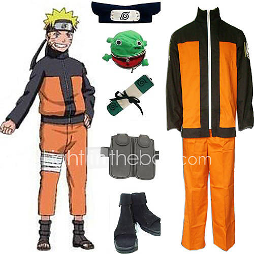 Naruto Shippuden Uzumaki Men's Cosplay Costume .