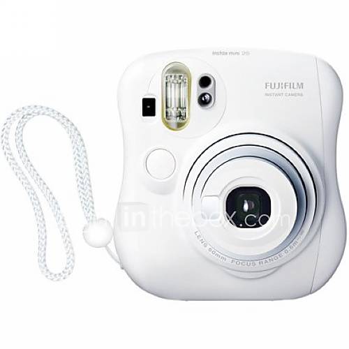 Fujifilm Instax wei&szlig; Mini 25 cheki Farbfoto Sofortbild-Kamera (dce080)