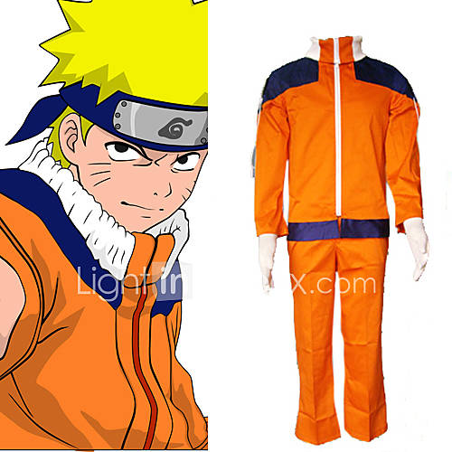 Naruto Uzumaki Men's Cosplay Costume  BATTLE STATS: Total Wins:5. Total Losses:7. Description. Package Includes: Jacket; Pants With Pockets Actual 