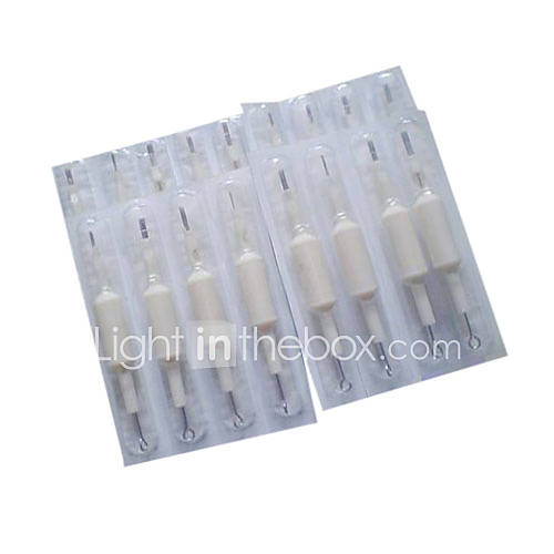 100 Pcs Disposable Tattoo Needles and Tubes Grip Supply(0359-11.25) - US$ 31.57