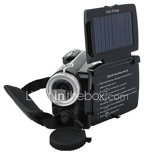 solarbetriebene 12MP Digital-Videokamera mit 3,0 