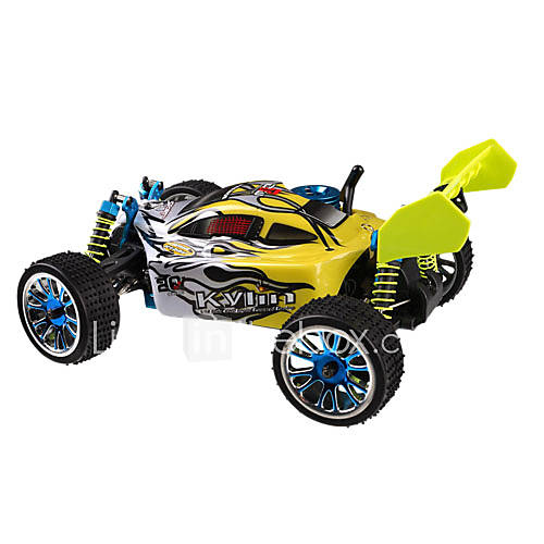 Giochi 1/16th scala 4wd nitro alimentati a gas off-road buggy giallo (tpgb-1675y)