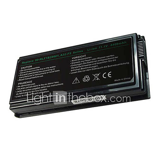 Ersatz-Laptop Akku f&uuml;r Asus 90-nlf1b2000y/a32-f5 f5/x50 Serien Laptop Akku