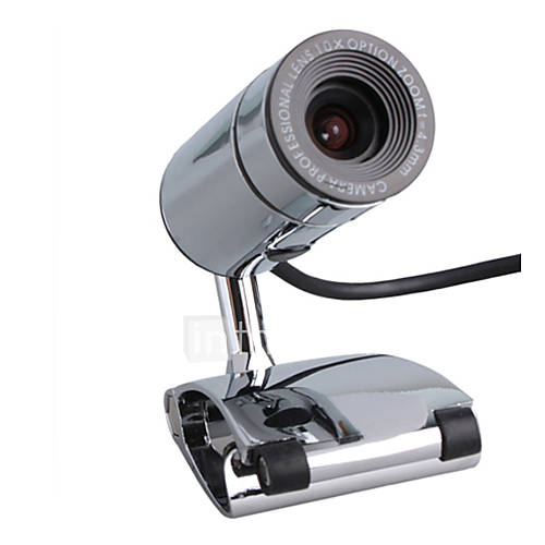 4,0 Megapixel USB-Webcam   Mikrofon (silber)