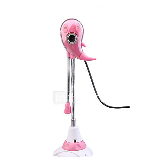 1,3-Megapixel-USB-Webcam   Mikrofon (rosa)