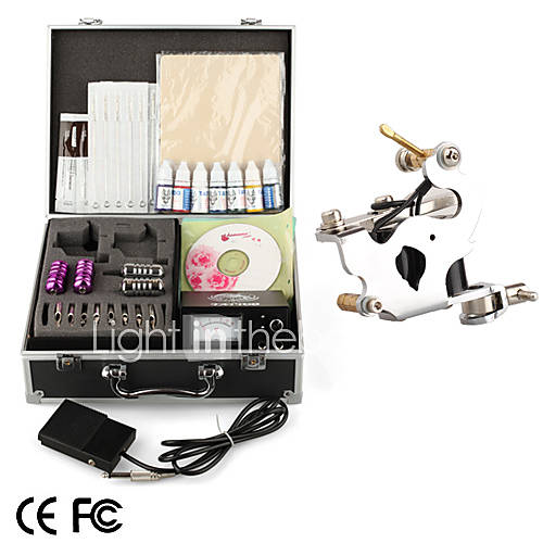 DIY Cables - kit de tatuaje profesional una punta de armas de energía agujas inervar la piel de tinta (0931-11.11-ly216)