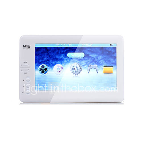 4,3-Zoll-HD-Multifunktions-MP4-Player (4GB, 720p, tv out)
