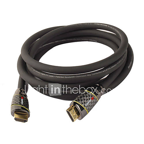 1080p HDMI v1.4 Stecker-Stecker geschirmt Anschlusskabel (2,4 m L&auml;nge)