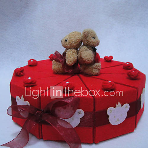 Handmade Wedding Cake Favor Boxes set of 10 Item ID 00181397