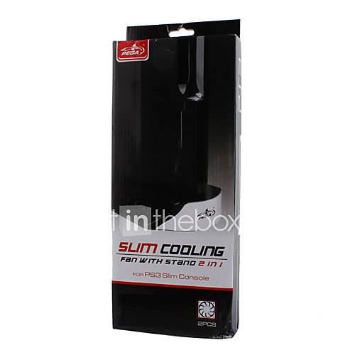 schlank horizontalen Stand mit L&uuml;fter f&uuml;r Sony PS3 / PS3