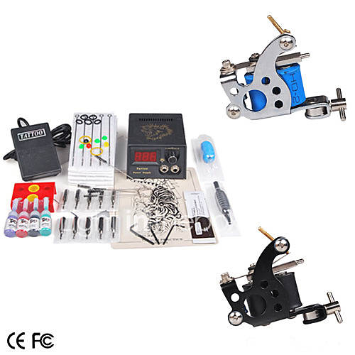 Mini Tattoo Machine Kit with 2 Guns for lining and shading US 7499