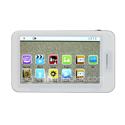 4,3-Zoll-Touchsreen Media-Player (8 GB, wei&szlig; / schwarz)