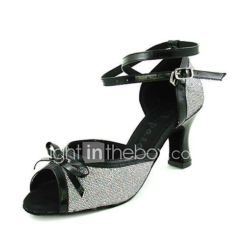 Zum Angebot - Sekt Glitter / Kunstleder oberen Latin Tanzschuhe Ballsaal Praxis Schuhe