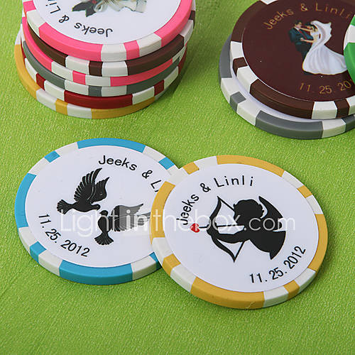 personalizzati poker chip (set di 50) Regali di nozze