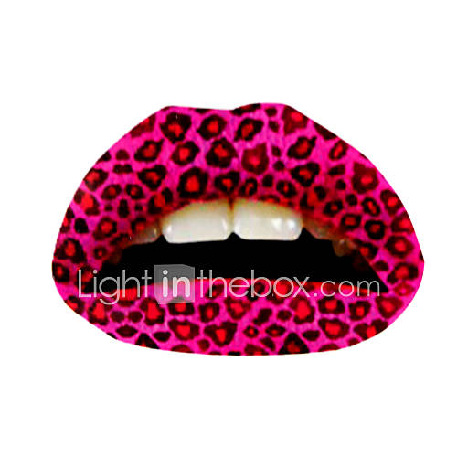 5 Pcs Pink Temporaty Lip Tattoo Sticker Item ID 00234795