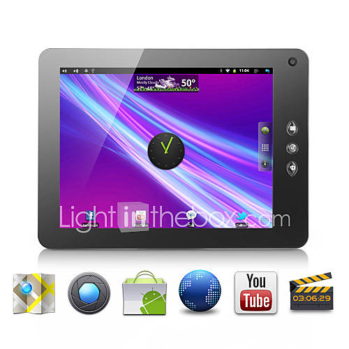 twilight Android Tablet 2.3 con 8 pollici touchscreen capacitivo (1.2GHz CPU, flash10.4, wifi, fotocamera, supporto 3G) Tablets: prezzi offerte e promozioni