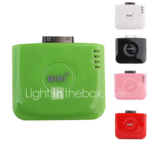 portable externe Stromversorgung mit Standfu&szlig; f&uuml;r iPhone / iPod (Farbe optional)
