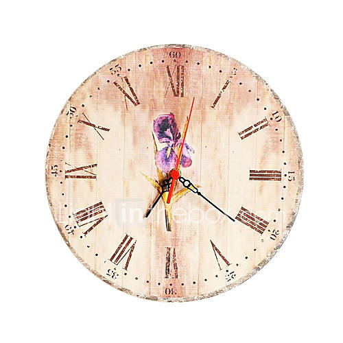 Blumen Wanduhr